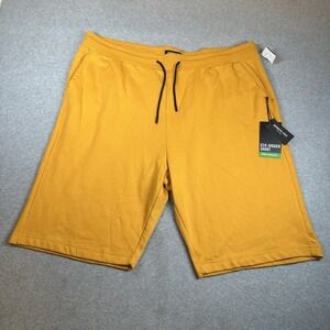Kenneth Cole Eco-Jogger Shorts 4X Amber Gold‎ Organic Cotton Blend NWT